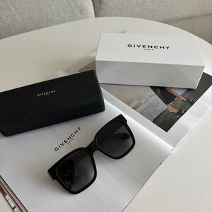 Givenchy Black 53mm Square Sunglasses